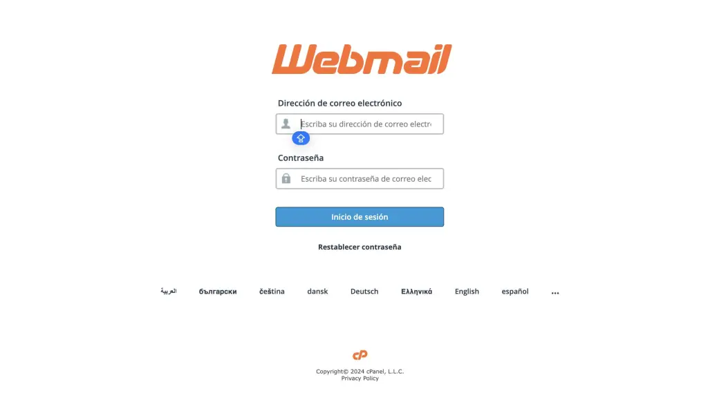 Webmail, Captura