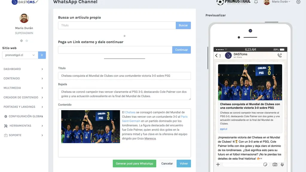 DASTcms ahora integra Threads y WhatsApp de Meta para ampliar el alcance de tus contenidos